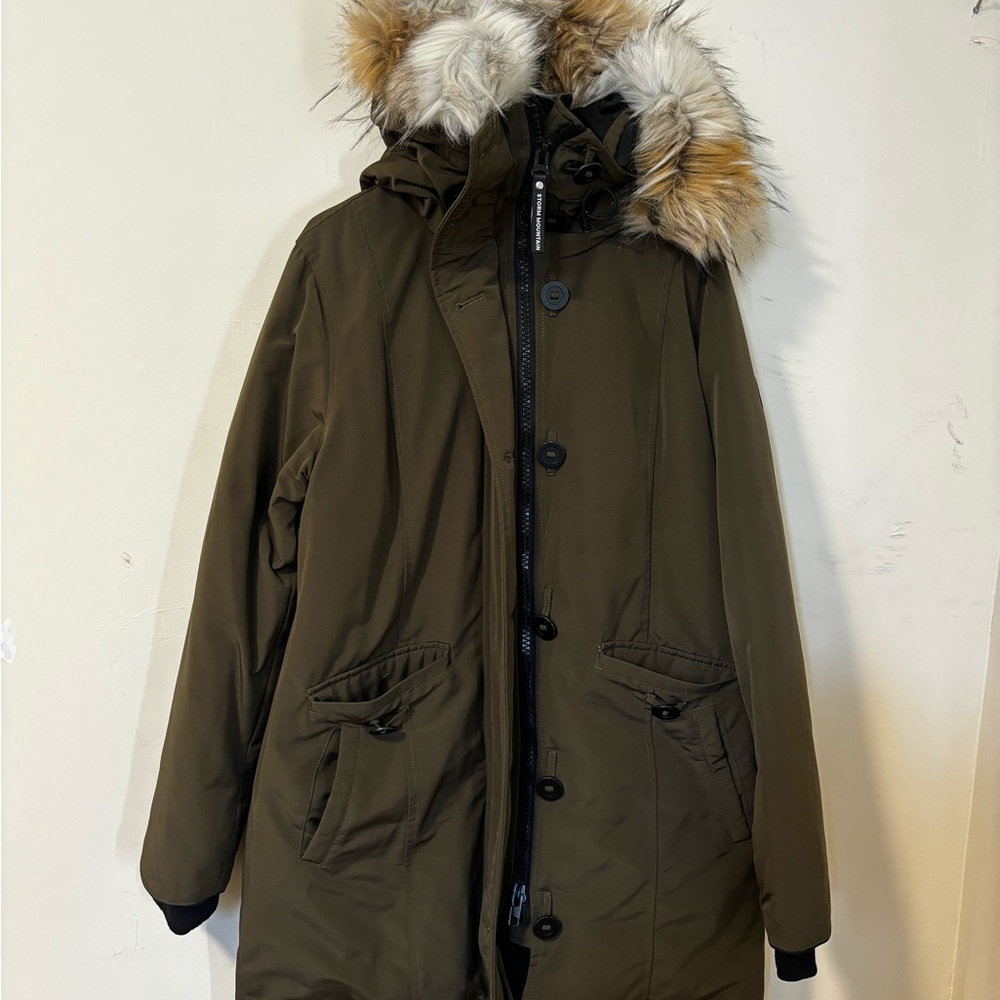 Storm Mountain Logan Parka - Women's XL - Olive Green, Extreme Cold Protection